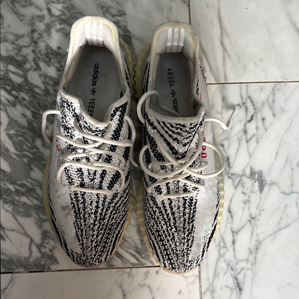 Adidas Yeezy Boost 350 V2 Black and White Sneakers